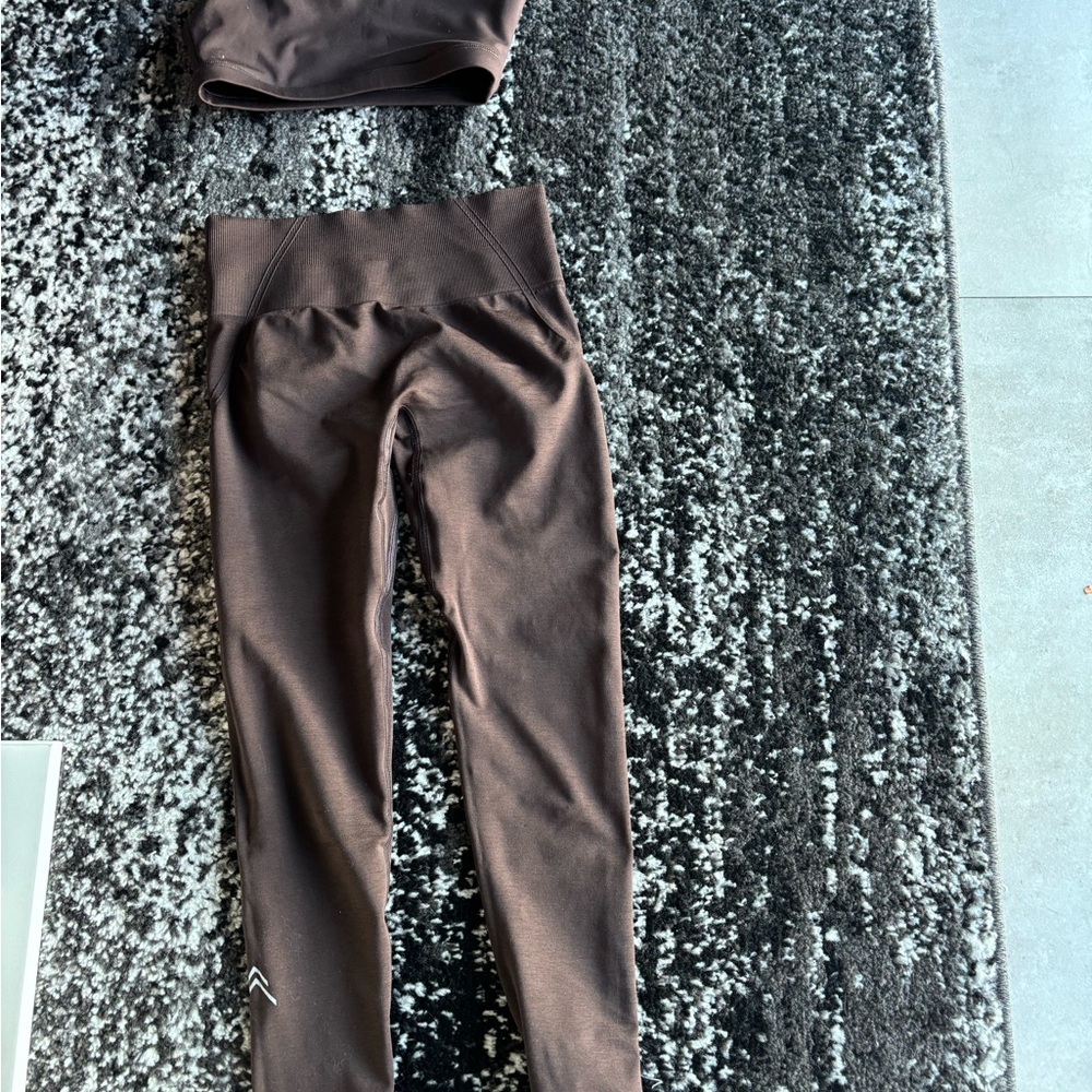 Oner Active Brown Leggings and Top Set